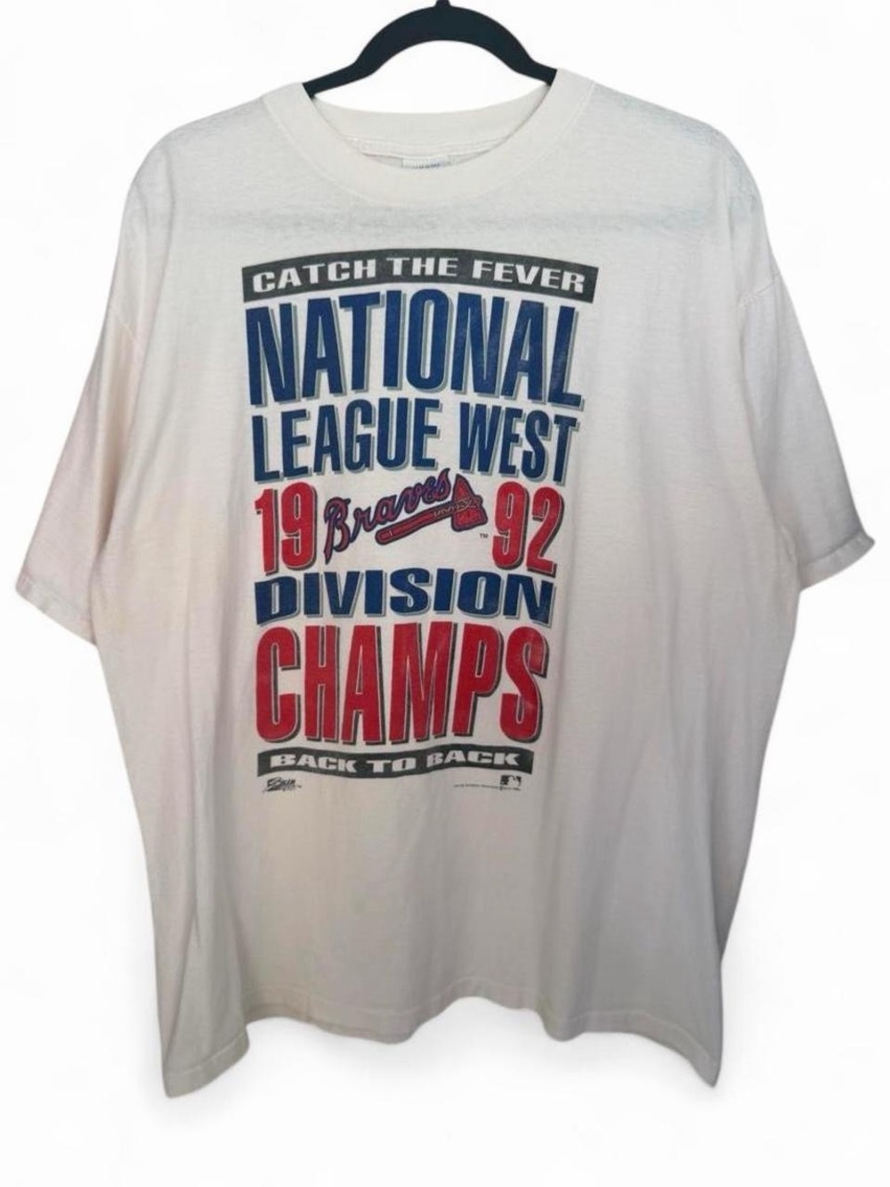 Vintage 1992 Atlanta Braves Champions baseball t-shirt size large